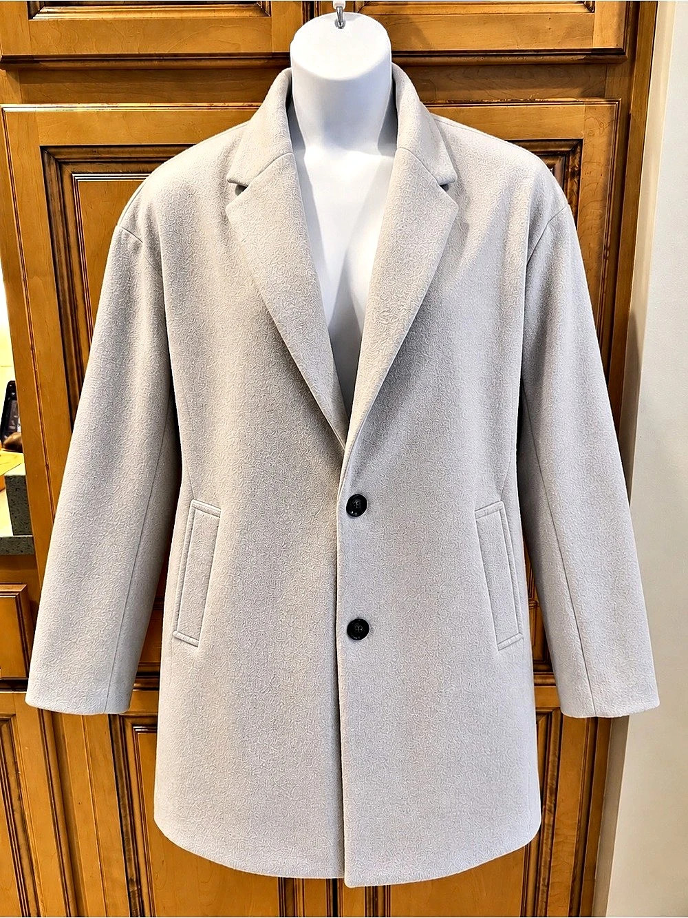 SHEIN Gray Pea Coat Size Large
